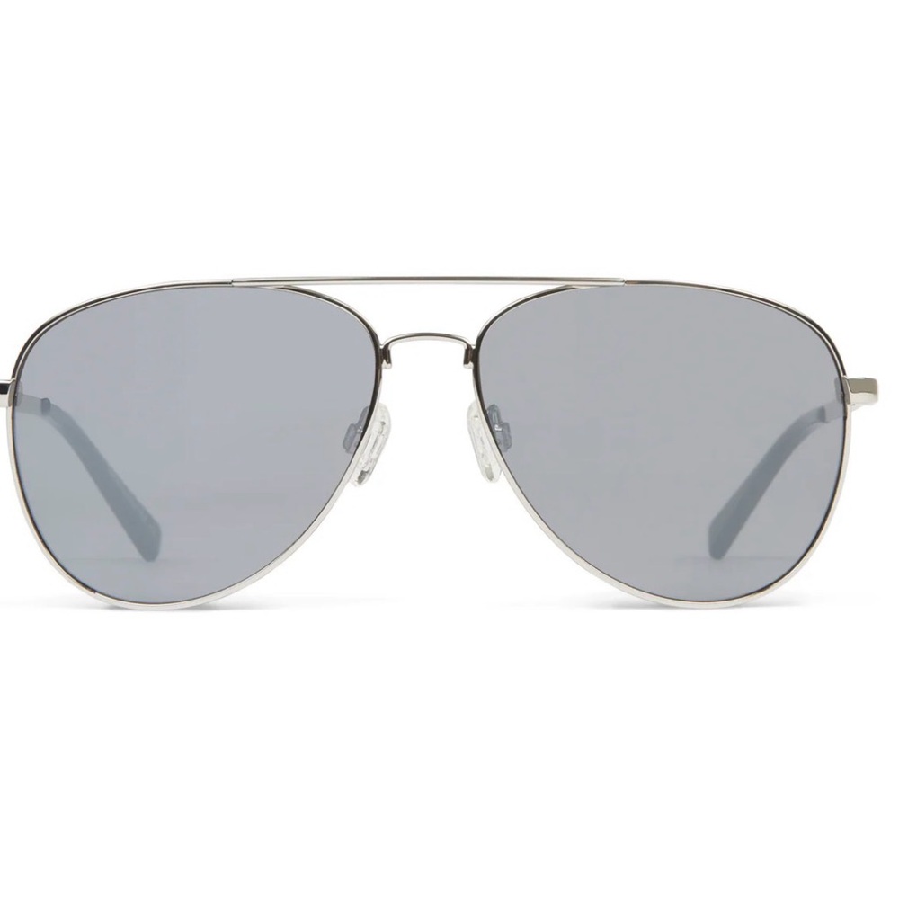 Von Zipper Farva Silver Aviator Sunglasses